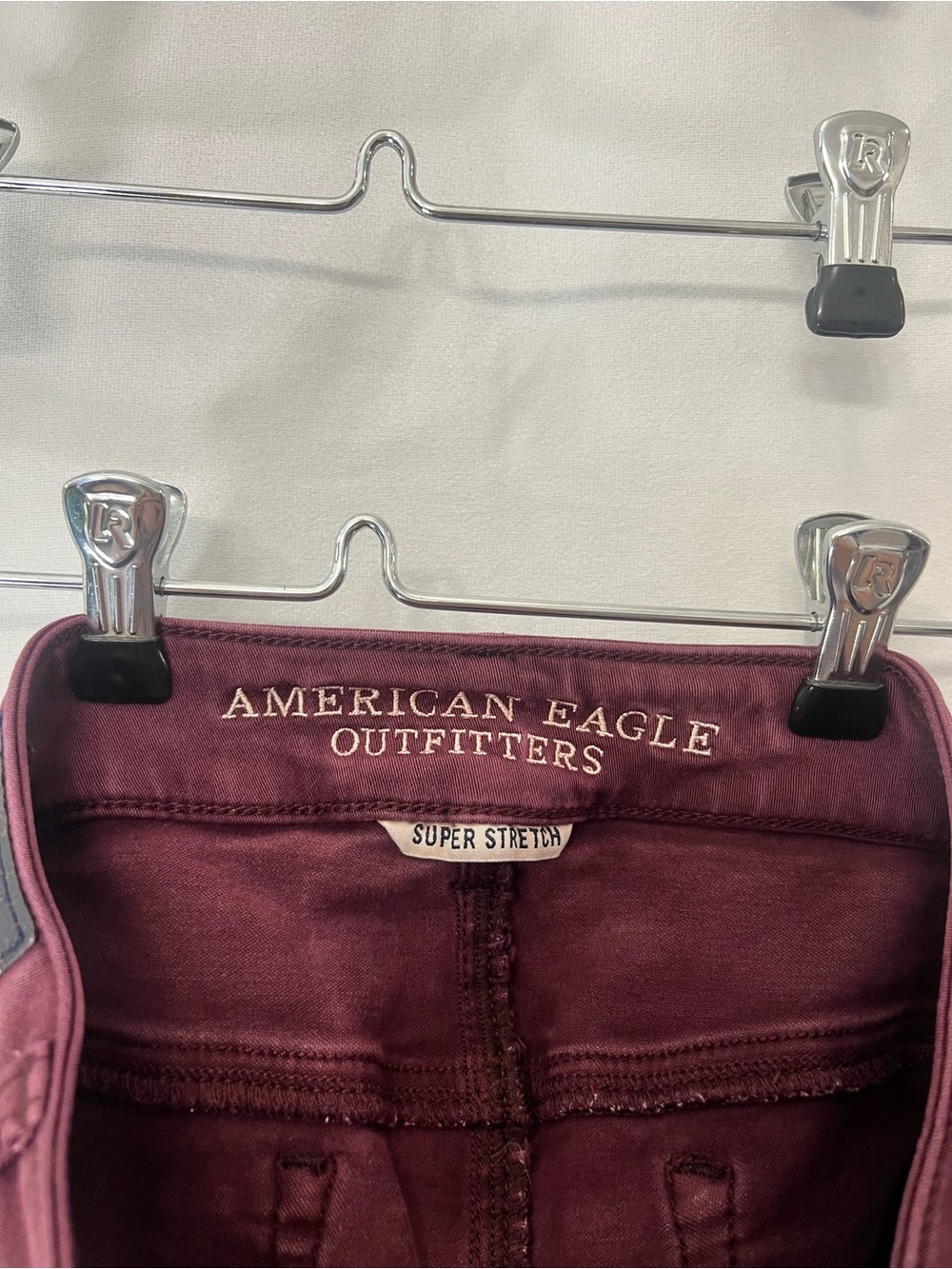 American Eagle Outfitters Super Stretch Shorts - Wine Burgundy